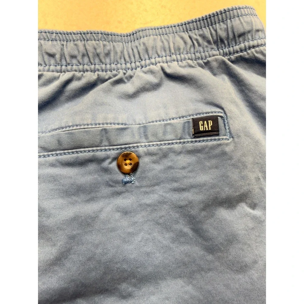 Gap Mens XXL Blue Drawstring Elastic Waist Casual Chino Shorts